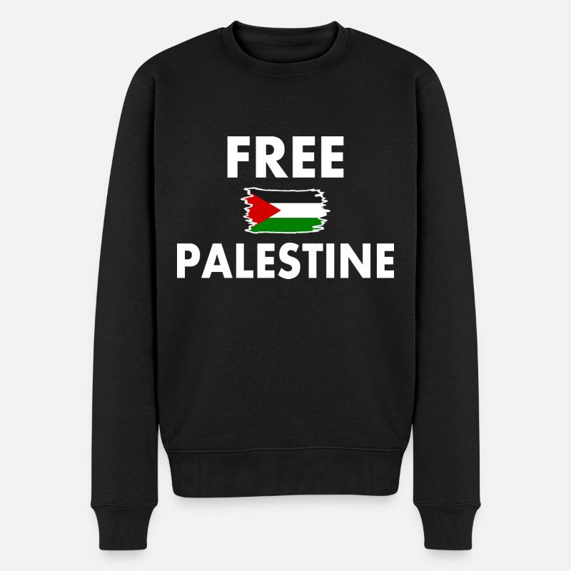 Free palestine - Pull Premium bio Homme - noir