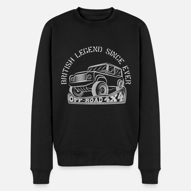 BRITISH LEGEND SINCE EVER - Männer Premium Bio Pullover - Schwarz