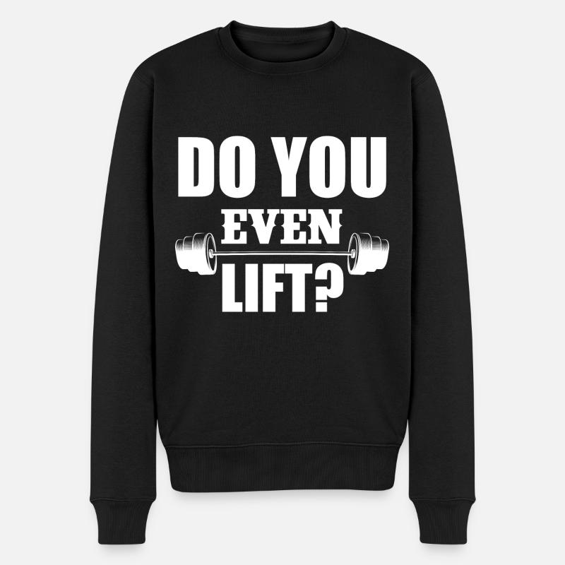 Hebst du überhaupt? - Männer Premium Bio Pullover - Schwarz