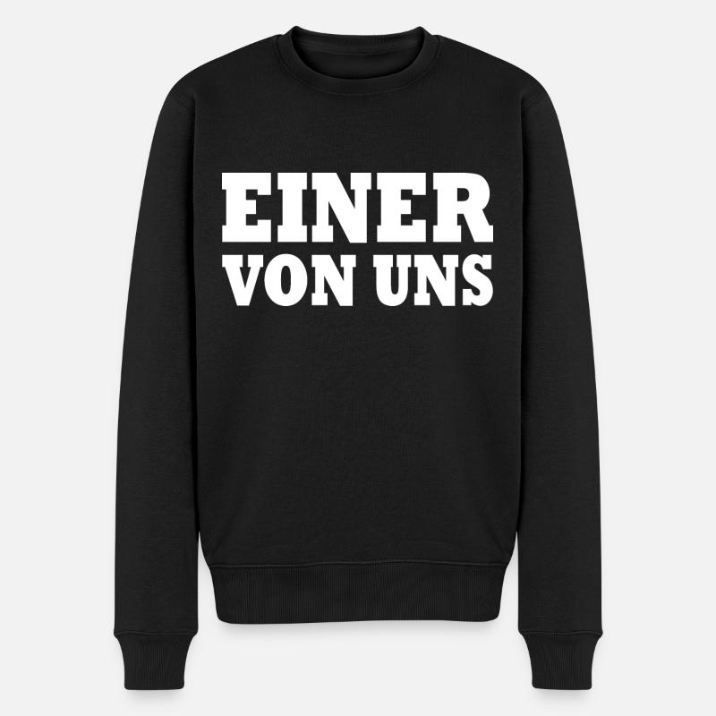Einer von uns - Männer Premium Bio Pullover - Schwarz