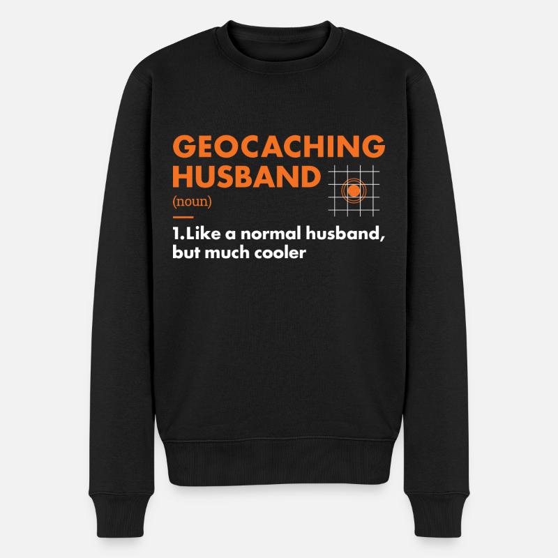 Geocacher Mari Définition Géocaching - Pull Premium bio Homme - noir