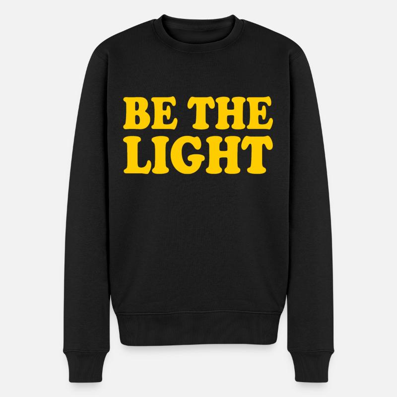 Be the light - Pull Premium bio Homme - noir