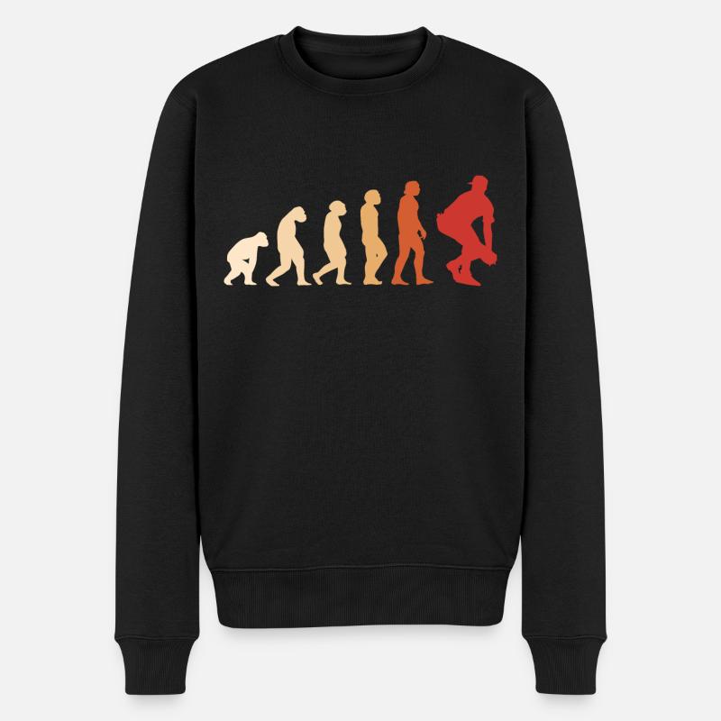 Sport Evolution Baseball - Männer Premium Bio Pullover - Schwarz
