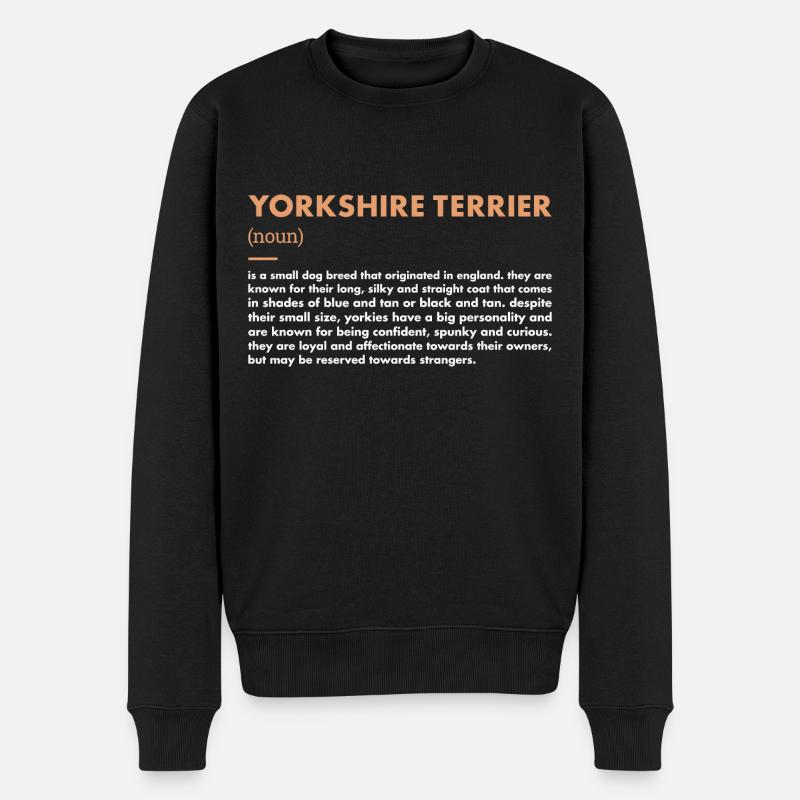 Yorkshire Terrier Définition - Pull Premium bio Homme - noir