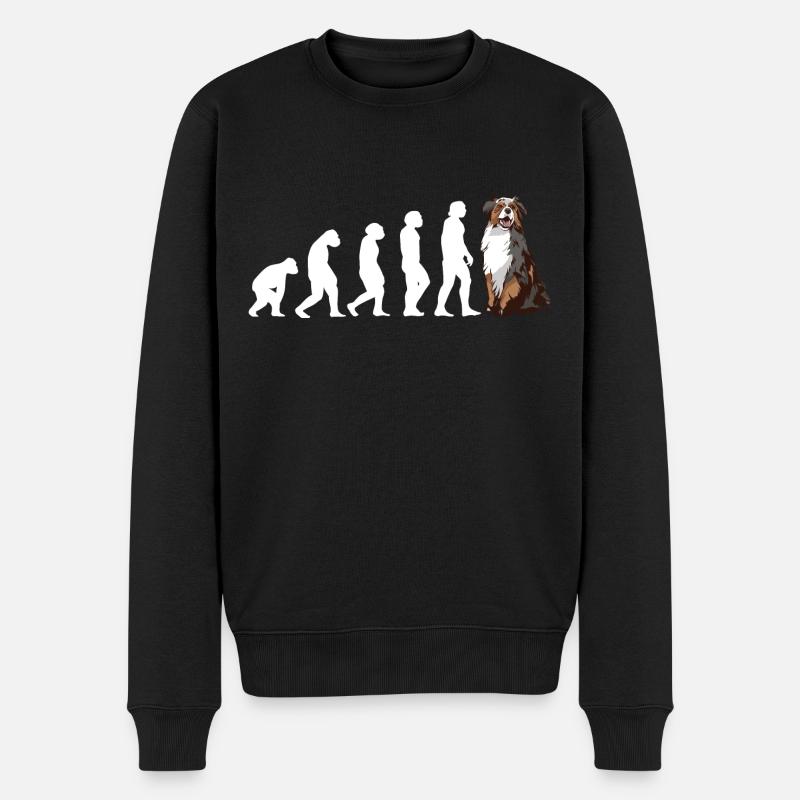 Évolution du chien Aussie - Pull Premium bio Homme - noir