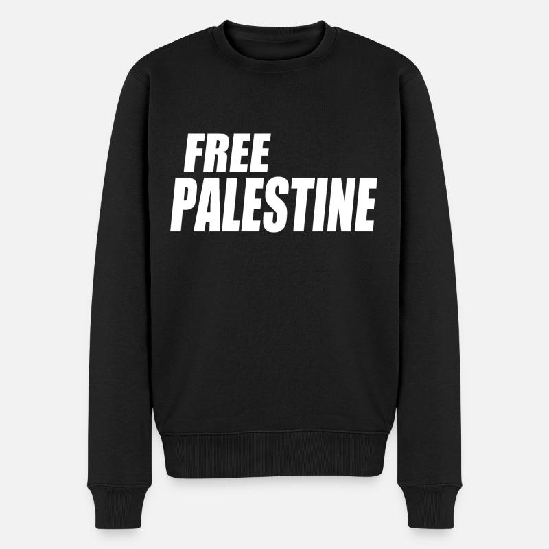 Free palestine - Pull Premium bio Homme - noir