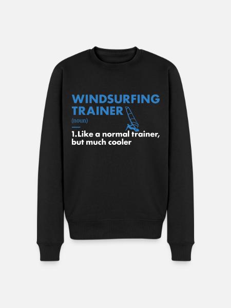 Sport Trainer Windsurfing - Men's Premium Organic Jumper - black
