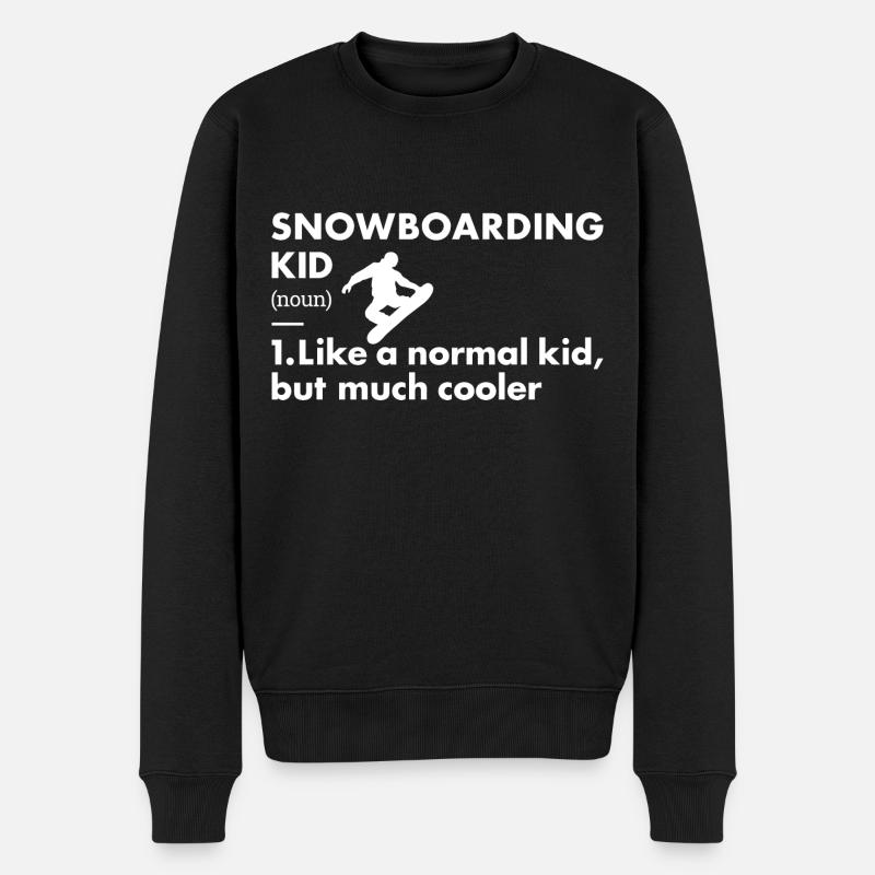 Sport Kid Snowboard - Pull Premium bio Homme - noir
