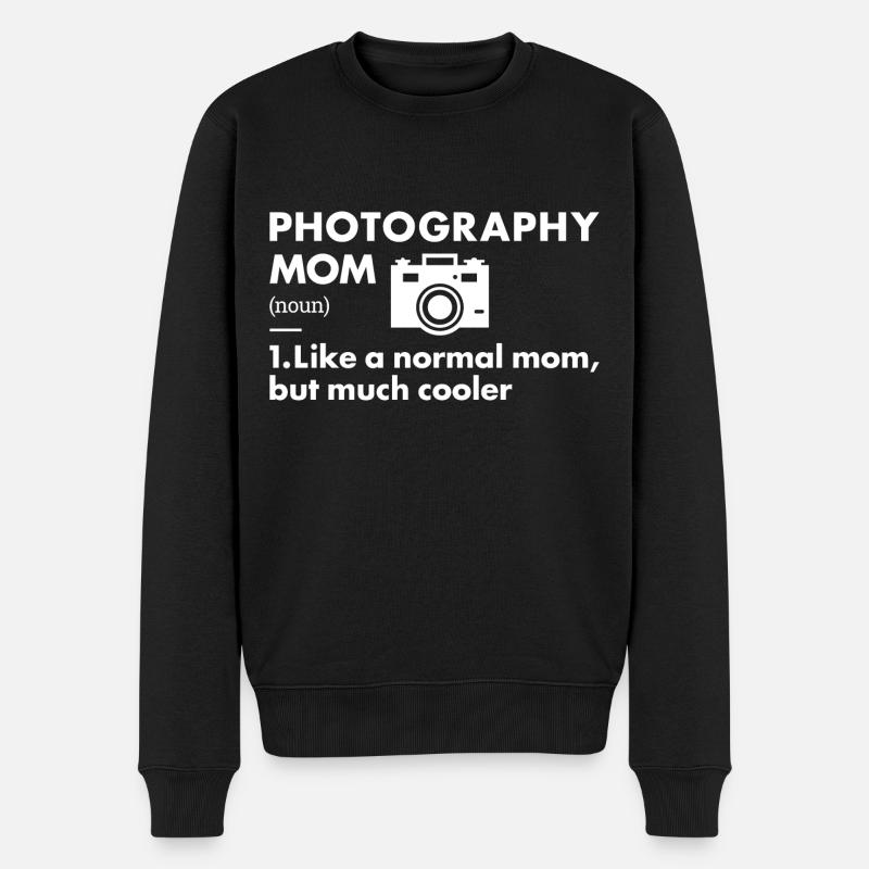 Photographe Maman Définition Photographie - Pull Premium bio Homme - noir