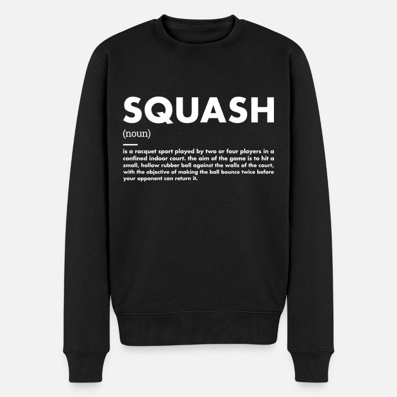 Sport Définition Squash - Pull Premium bio Homme - noir