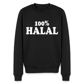 Halal - Männer Premium Bio Pullover - Schwarz - Vorne - Nico (187cm)