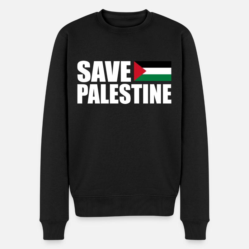 SAVE PALESTINE - Pull Premium bio Homme - noir
