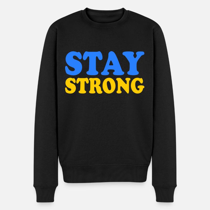 Stay strong - Pull Premium bio Homme - noir