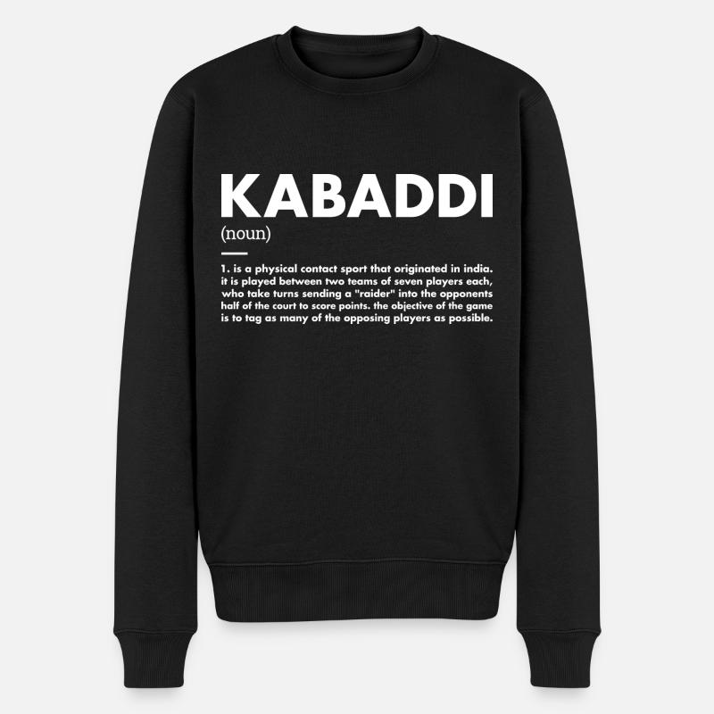 Sport Définition Kabaddi - Pull Premium bio Homme - noir