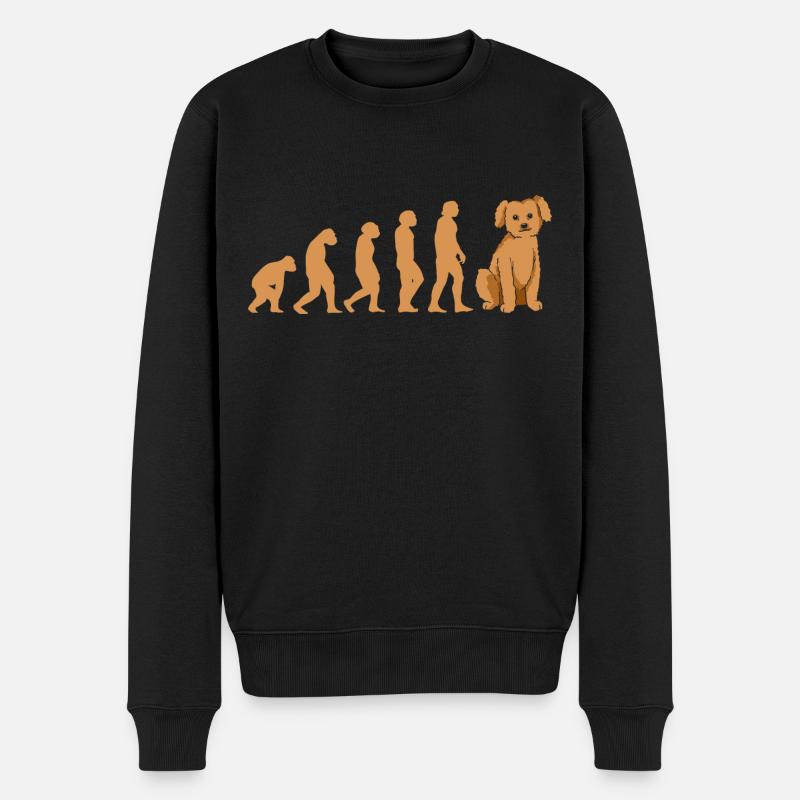 Caniche Evolution - Pull Premium bio Homme - noir