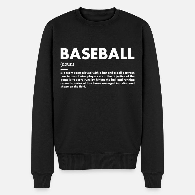 Sport Définition Baseball - Pull Premium bio Homme - noir
