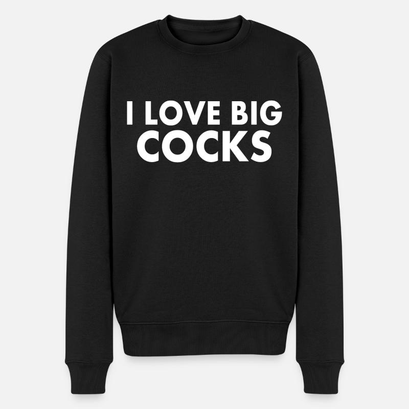 I love big cocks - Pull Premium bio Homme - noir