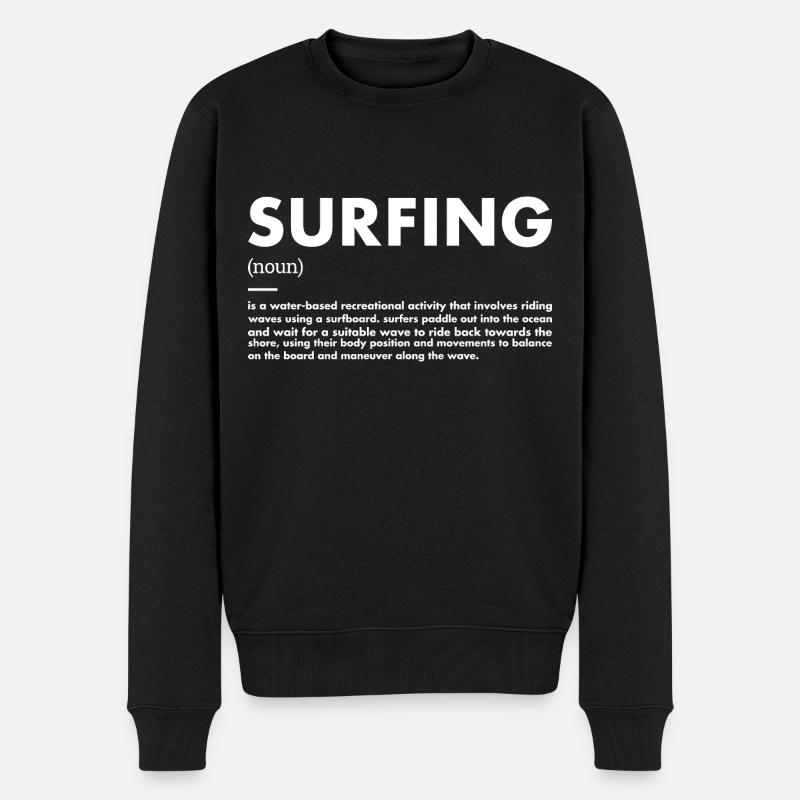 Sport Définition Surf - Pull Premium bio Homme - noir