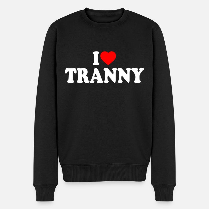 I love tranny - Pull Premium bio Homme - noir