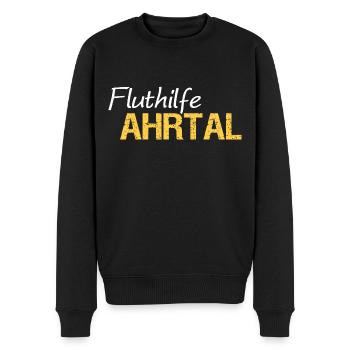 Fluthilfe Ahrtal Flut Helfer Hochwasser Eimerkette - Männer Premium Bio Pullover - Schwarz - Vorne - Nico (187cm)