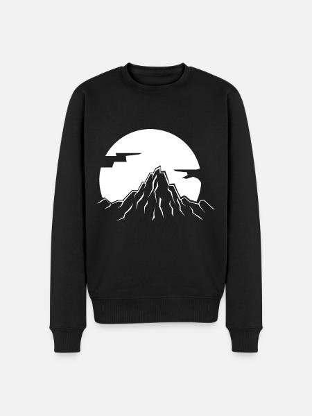 Mountain - (32) - Men's Premium Organic Jumper - black