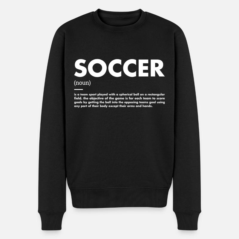 Sport Definition Soccer - Männer Premium Bio Pullover - Schwarz