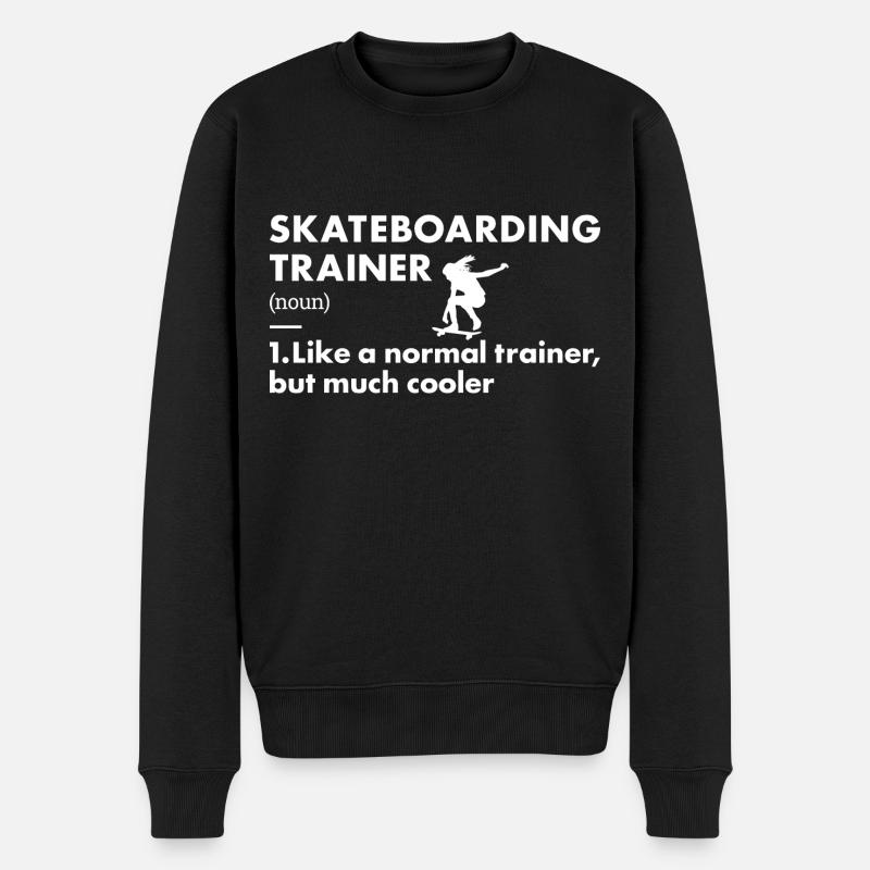 Coach sportif Skateboard - Pull Premium bio Homme - noir