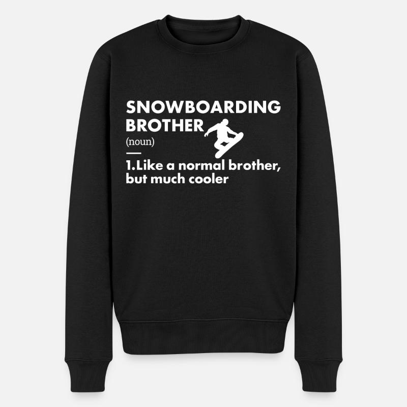 Sport Brother Snowboard - Pull Premium bio Homme - noir