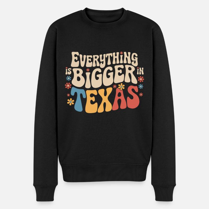 État du Texas Texans Texas - Pull Premium bio Homme - noir