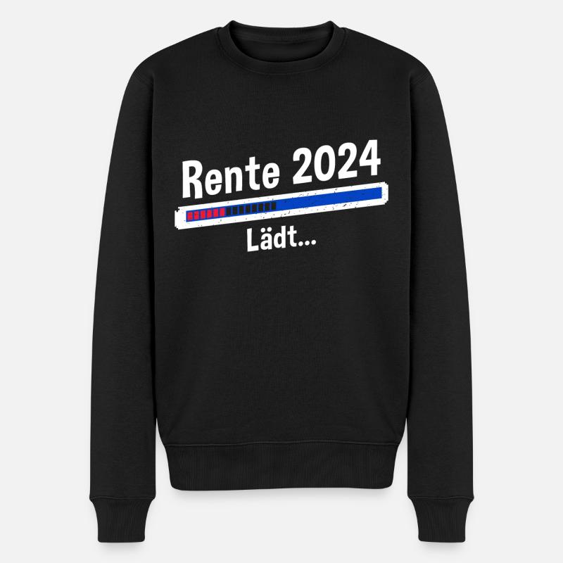 Rente 2024 Lädt... Rente 2024 - Männer Premium Bio Pullover - Schwarz