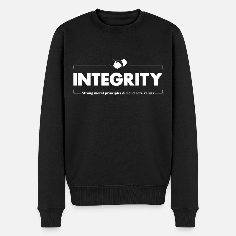 Self Development | Inspirational Design - Men's Premium Organic Jumper - black