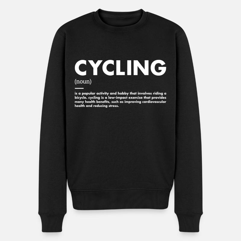 Sport Définition Cyclisme - Pull Premium bio Homme - noir