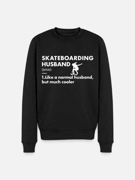 Sport Husband Skateboarding - Men's Premium Organic Jumper - black
