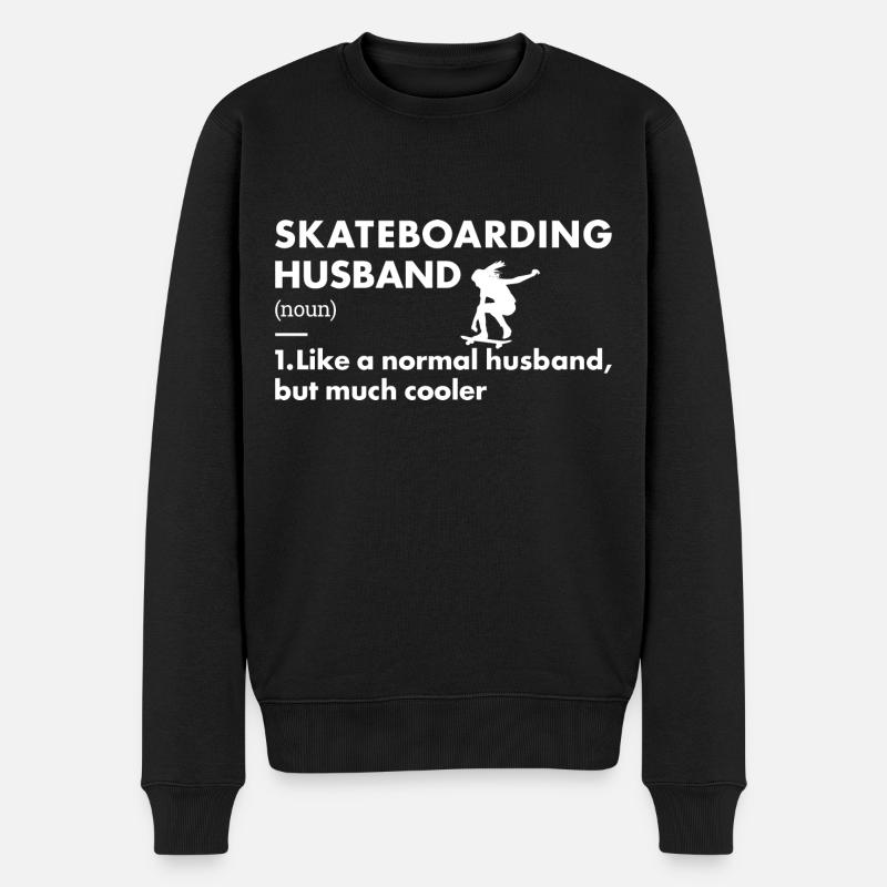 Sport Mari Skateboard - Pull Premium bio Homme - noir