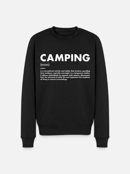 Camper Définition Camping - Pull Premium bio Homme - noir