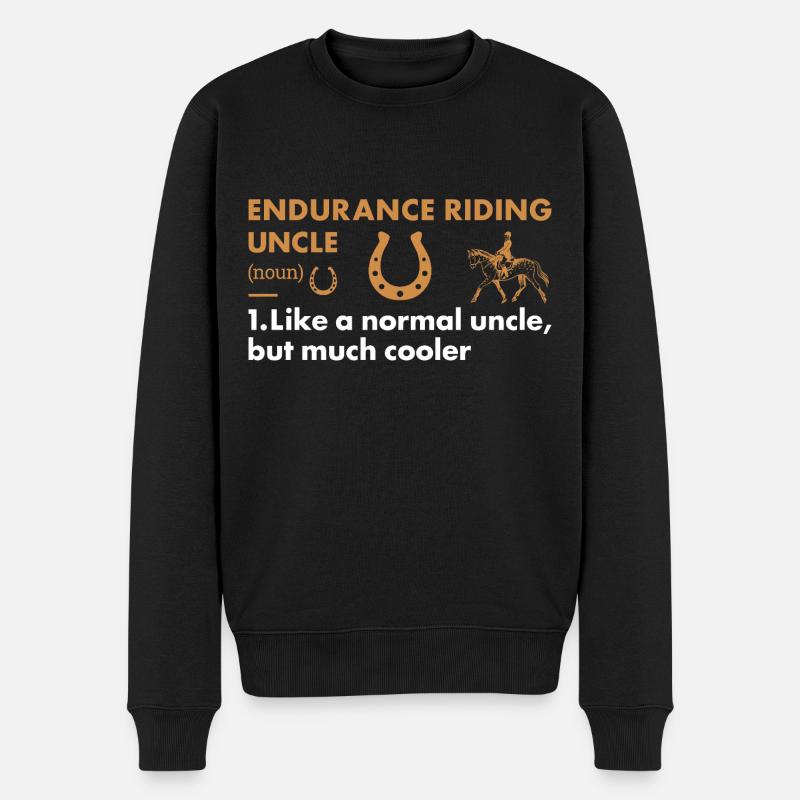 Rider Uncle Definition Endurance Riding - Men's Premium Organic Jumper - black