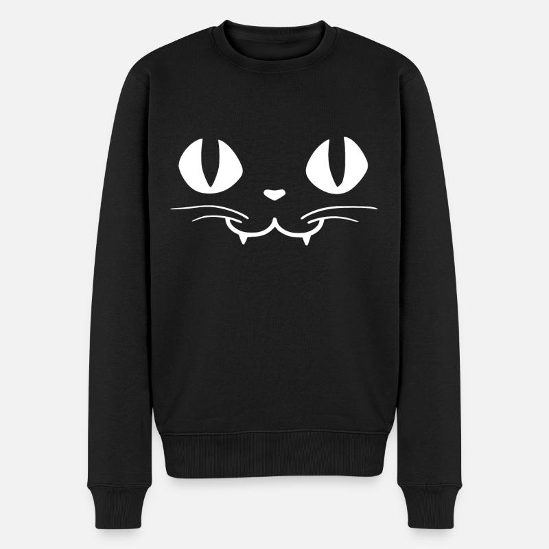 Chat - Helloween- Vampire - Pull Premium bio Homme - noir
