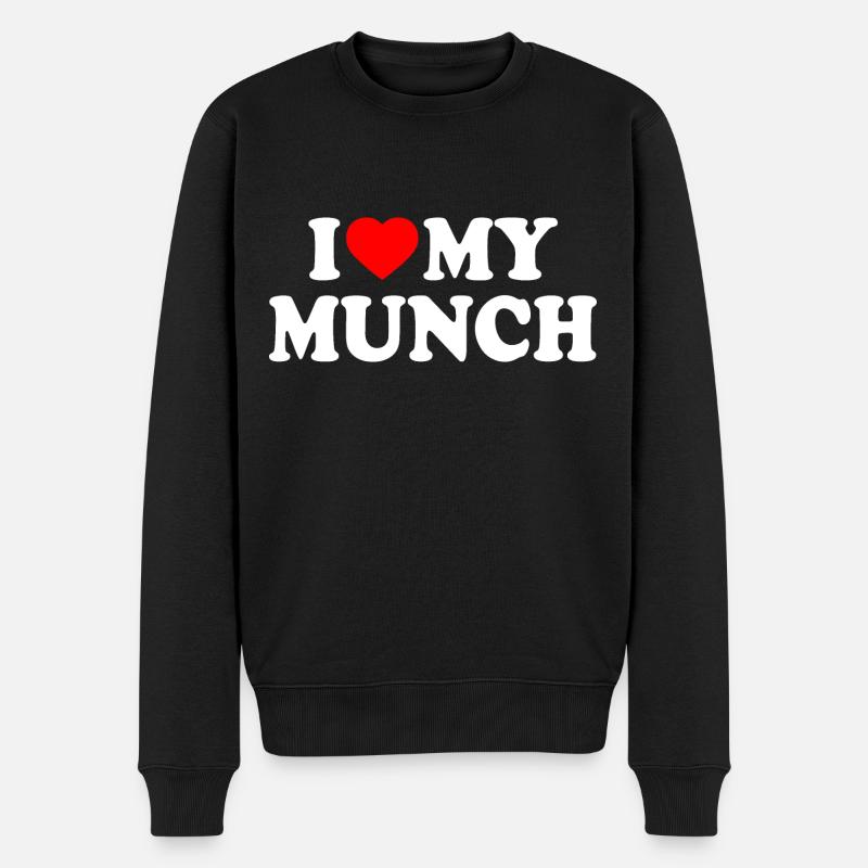 I love my munch - Pull Premium bio Homme - noir