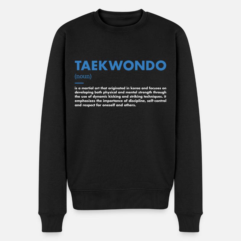 Sport Définition Taekwondo - Pull Premium bio Homme - noir