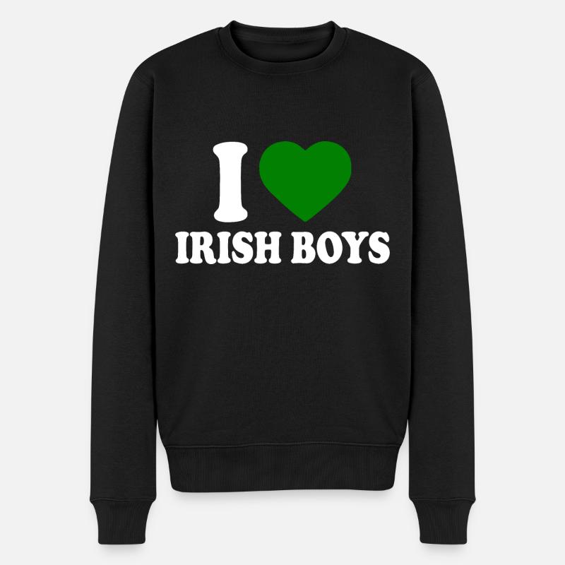 I love irish boys - Pull Premium bio Homme - noir