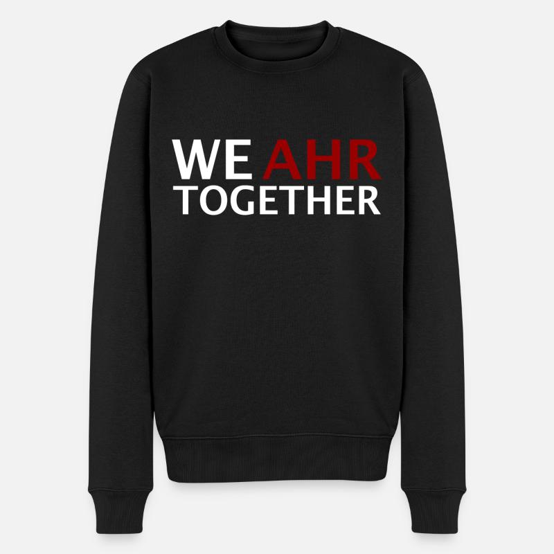 We AHR together | Ahrtal Hochwasser SolidAHRität - Männer Premium Bio Pullover - Schwarz