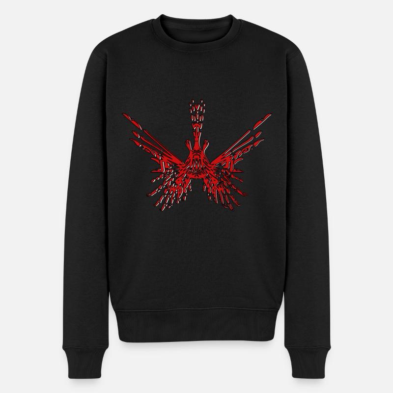 Poisson-lion dangereusement beau - Pull Premium bio Homme - noir