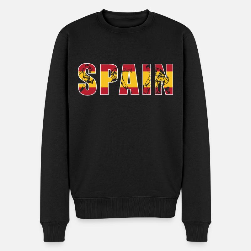 Spain Rugby - Männer Premium Bio Pullover - Schwarz