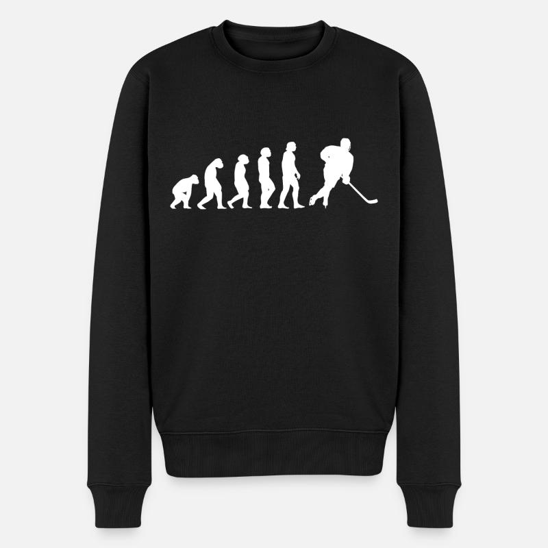 Sport Evolution Ice Hockey - Männer Premium Bio Pullover - Schwarz
