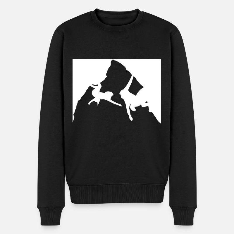 Alpiniste- - Pull Premium bio Homme - noir