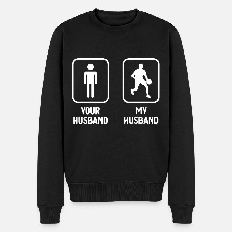 Ton mari mon mari - Basketball - - Pull Premium bio Homme - noir