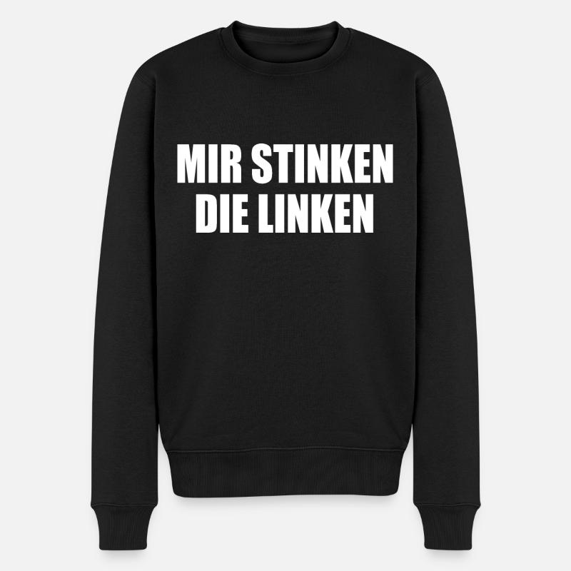 Les gauchistes puent pour moi - Pull Premium bio Homme - noir