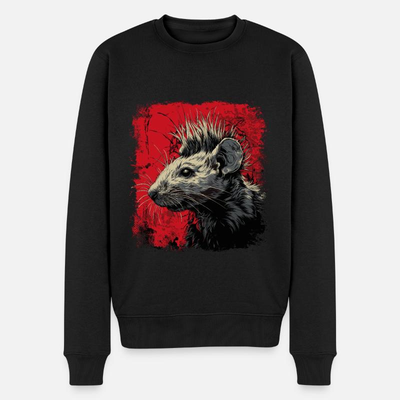 Punk Rock Rotte - Økologisk premium-sweatshirt til mænd - sort
