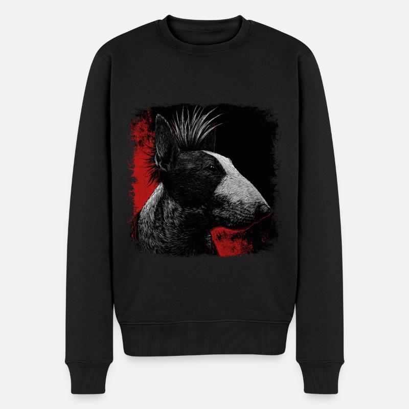 Punk Rock Bull Terrier - Pull Premium bio Homme - noir