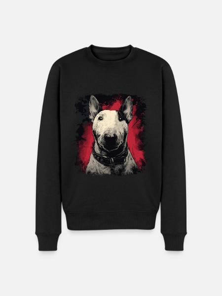 Bull terrier - Men's Premium Organic Jumper - black